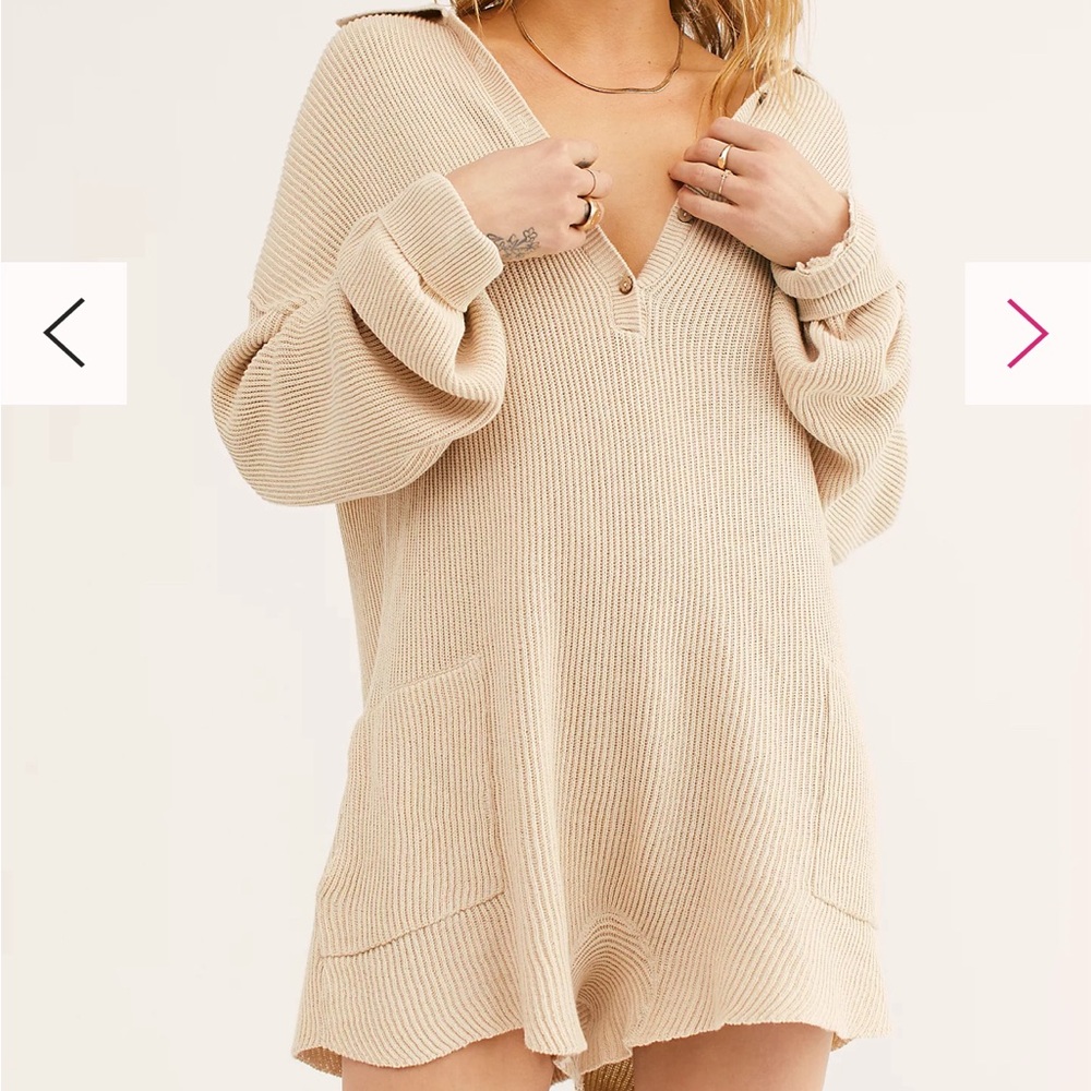 Free people picnic sweater romper